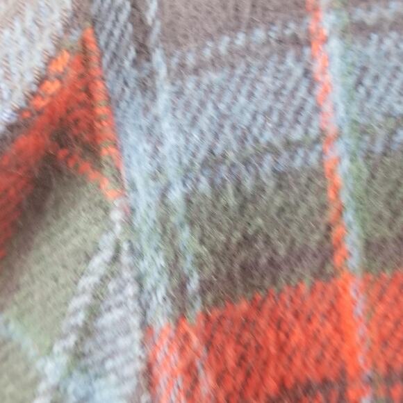 OshKosh B'gosh Shirt Mens Large Tall Blue Red Plaid Flannel Button Pockets - Picture 6 of 16